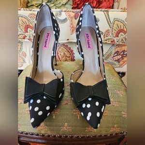 Betsey Johnson Polkadot Pumps